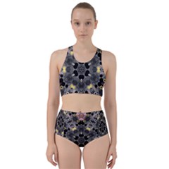 Abstract Geometric Kaleidoscope Racer Back Bikini Set