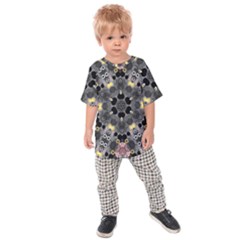 Abstract Geometric Kaleidoscope Kids  Raglan Tee