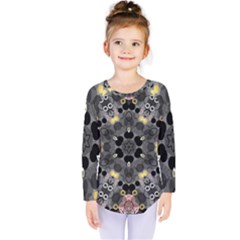 Abstract Geometric Kaleidoscope Kids  Long Sleeve Tee