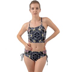 Abstract Geometric Kaleidoscope Mini Tank Bikini Set