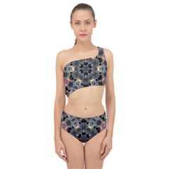 Abstract Geometric Kaleidoscope Spliced Up Two Piece Swimsuit