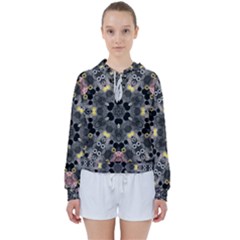 Abstract Geometric Kaleidoscope Women s Tie Up Sweat