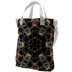 Abstract Geometric Kaleidoscope Canvas Messenger Bag