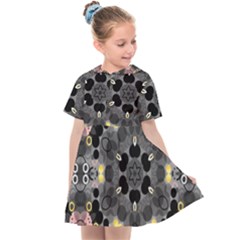 Abstract Geometric Kaleidoscope Kids  Sailor Dress