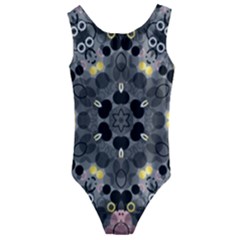 Abstract Geometric Kaleidoscope Kids  Cut-Out Back One Piece Swimsuit