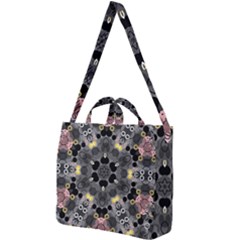 Abstract Geometric Kaleidoscope Square Shoulder Tote Bag