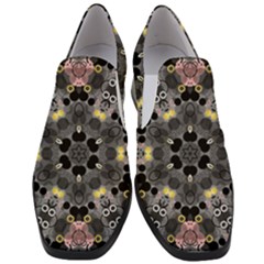 Abstract Geometric Kaleidoscope Women Slip On Heel Loafers