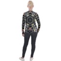 Abstract Geometric Kaleidoscope Velvet Zip Up Jacket View2