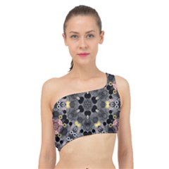 Abstract Geometric Kaleidoscope Spliced Up Bikini Top 