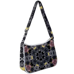 Abstract Geometric Kaleidoscope Zip Up Shoulder Bag