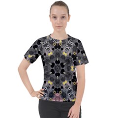 Abstract Geometric Kaleidoscope Women s Sport Raglan Tee