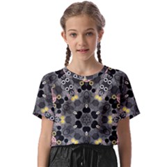 Abstract Geometric Kaleidoscope Kids  Basic Tee