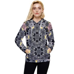 Abstract Geometric Kaleidoscope Women s Lightweight Drawstring Hoodie