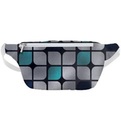 Pattern Abstrat Geometric Blue Grey Waist Bag  by alllovelyideas