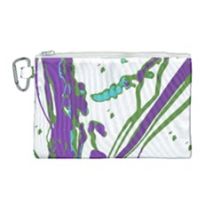 Multicolored Abstract Print Canvas Cosmetic Bag (large) by dflcprintsclothing