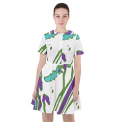 Multicolored Abstract Print Sailor Dress by dflcprintsclothing