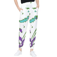 Multicolored Abstract Print Tapered Pants