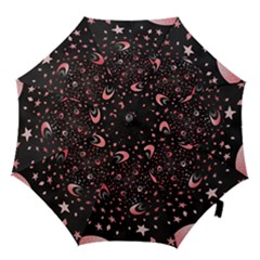 Pattern Lune Étoile Profondeur Hook Handle Umbrellas (small) by alllovelyideas