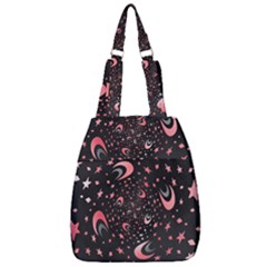 Pattern Lune Étoile Profondeur Center Zip Backpack by alllovelyideas