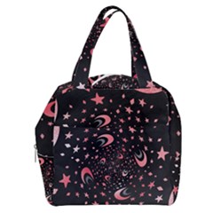 Pattern Lune Étoile Profondeur Boxy Hand Bag by alllovelyideas