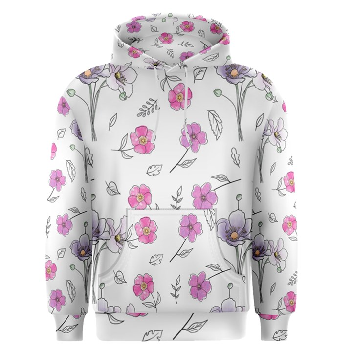 Flowers In One Line Men s Core Hoodie