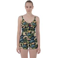 Jungle Tie Front Two Piece Tankini by PollyParadise