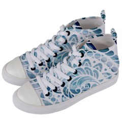 Coquillage-marin-seashell Women s Mid-top Canvas Sneakers by alllovelyideas