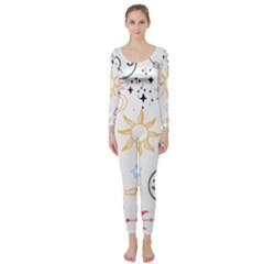 Pattern Mystic Long Sleeve Catsuit