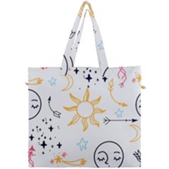 Pattern Mystic Canvas Travel Bag
