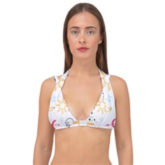 Pattern Mystic Double Strap Halter Bikini Top