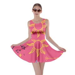 Pattern Mystic Color Skater Dress