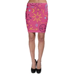 Pattern Mystic Color Bodycon Skirt