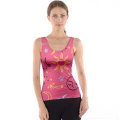 Pattern Mystic Color Tank Top