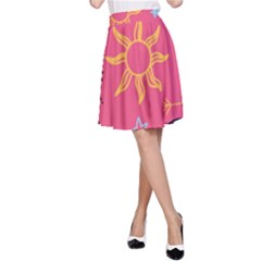 Pattern Mystic Color A-Line Skirt