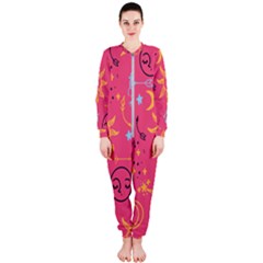 Pattern Mystic Color OnePiece Jumpsuit (Ladies) 