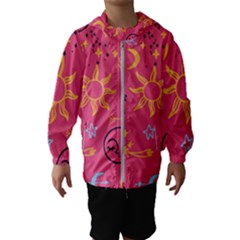 Pattern Mystic Color Kids  Hooded Windbreaker