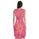 Pattern Mystic Color Sleeveless Chiffon Dress   View2