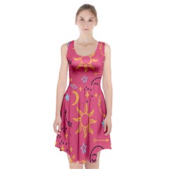 Pattern Mystic Color Racerback Midi Dress