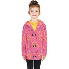 Pattern Mystic Color Kids  Double Breasted Button Coat