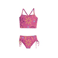 Pattern Mystic Color Girls  Tankini Swimsuit