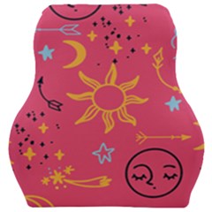 Pattern Mystic Color Car Seat Velour Cushion 