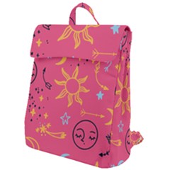 Pattern Mystic Color Flap Top Backpack