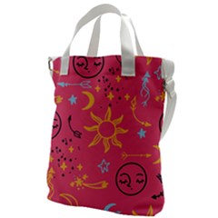 Pattern Mystic Color Canvas Messenger Bag