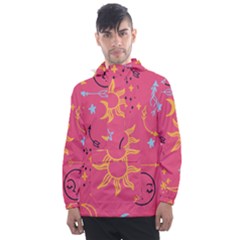 Pattern Mystic Color Men s Front Pocket Pullover Windbreaker