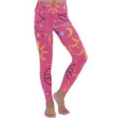 Pattern Mystic Color Kids  Lightweight Velour Classic Yoga Leggings