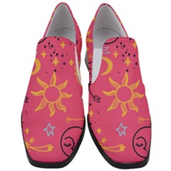 Pattern Mystic Color Women Slip On Heel Loafers