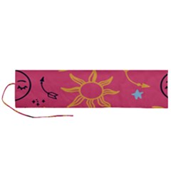 Pattern Mystic Color Roll Up Canvas Pencil Holder (L)