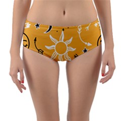 Pattern Mystic Color2 Reversible Mid-waist Bikini Bottoms