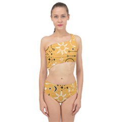 Pattern Mystic Color2 Spliced Up Two Piece Swimsuit