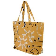 Pattern Mystic Color2 Zip Up Canvas Bag